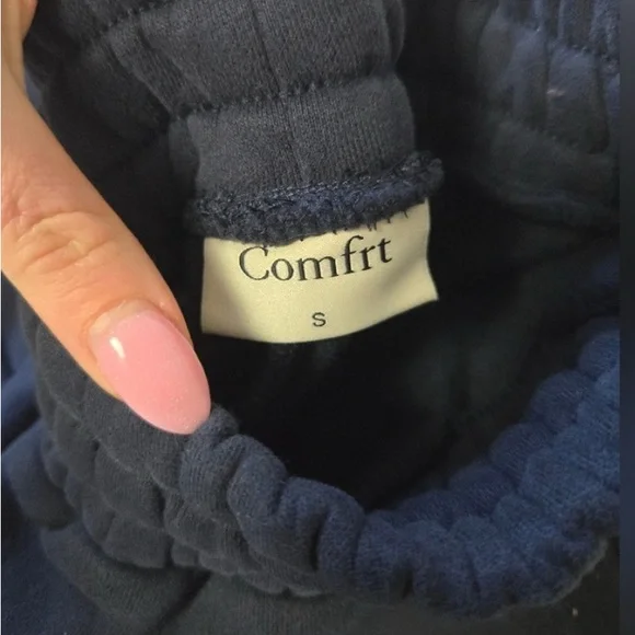 Navy Blue Comfrt Sweatshirt and Sweatpants Set - Picture 3 of 6